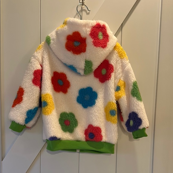 Colorful Floral Fleece Jacket - Picture 3 of 3